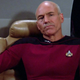 Patrick Stewart as Jean-Luc Picard.
